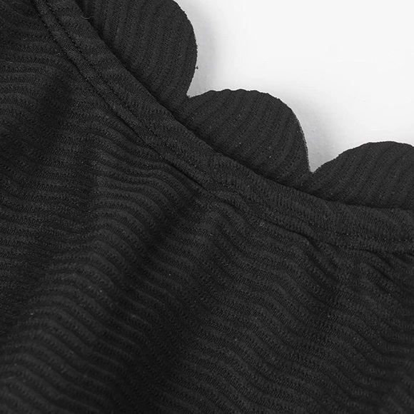 *NWT* CUPSHE Women One Piece Swimsuit Scalloped Backless Bathing Suit - Picture 6 of 11